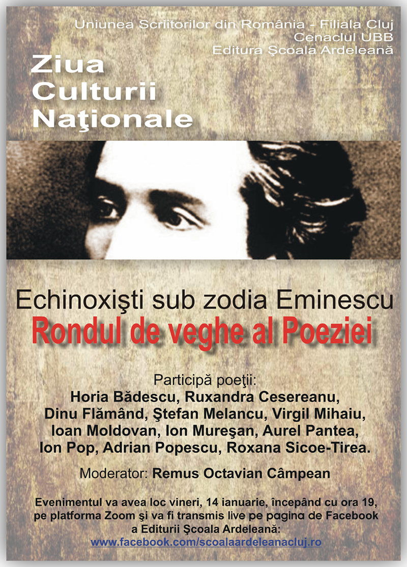 Ziua Culturii Naționale: „Echinoxiști sub zodia Eminescu”