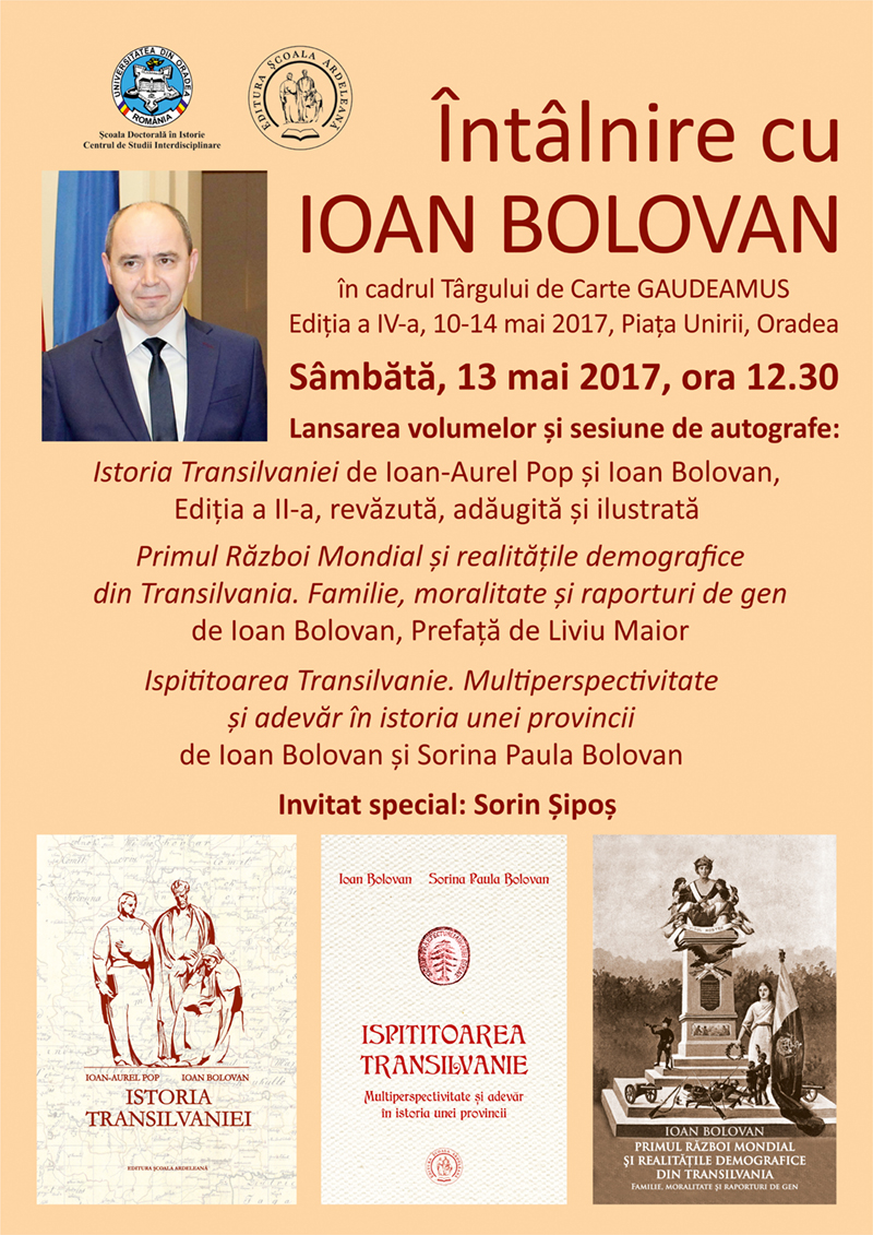Întâlnire cu Ioan Bolovan la Gaudeamus Oradea