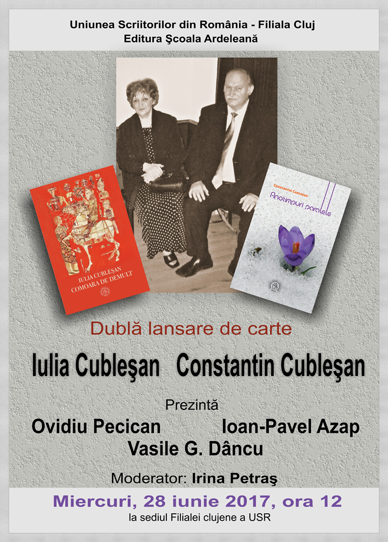 Lansare Iulia Cubleșan și Constantin Cubleșan