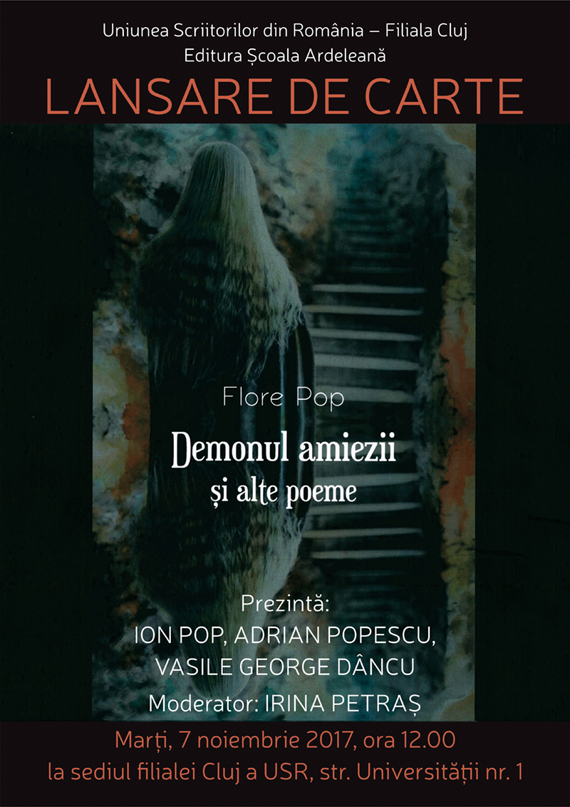 Lansare „Demonul amiezii și alte poeme” de Flore Pop