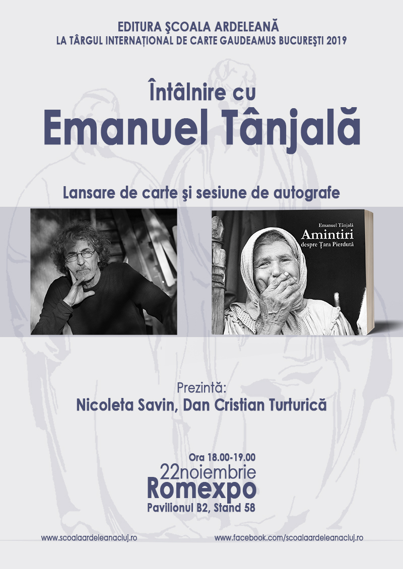 Întâlnire cu Emanuel Tânjală la Gaudeamus București 2019