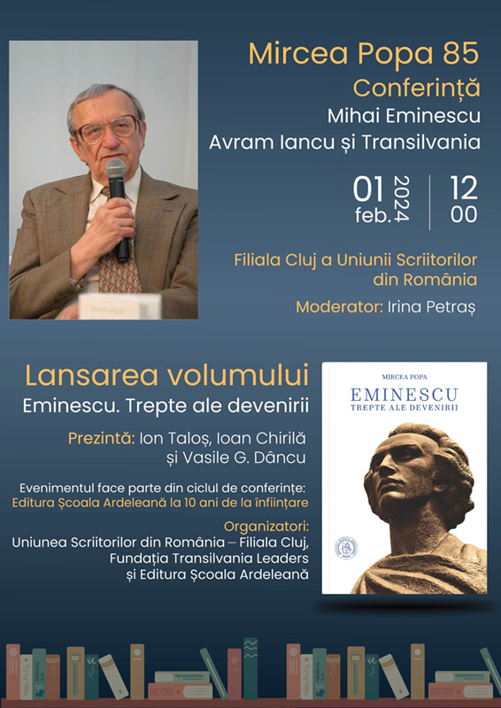 Mircea Popa 85: conferință și lansare de carte